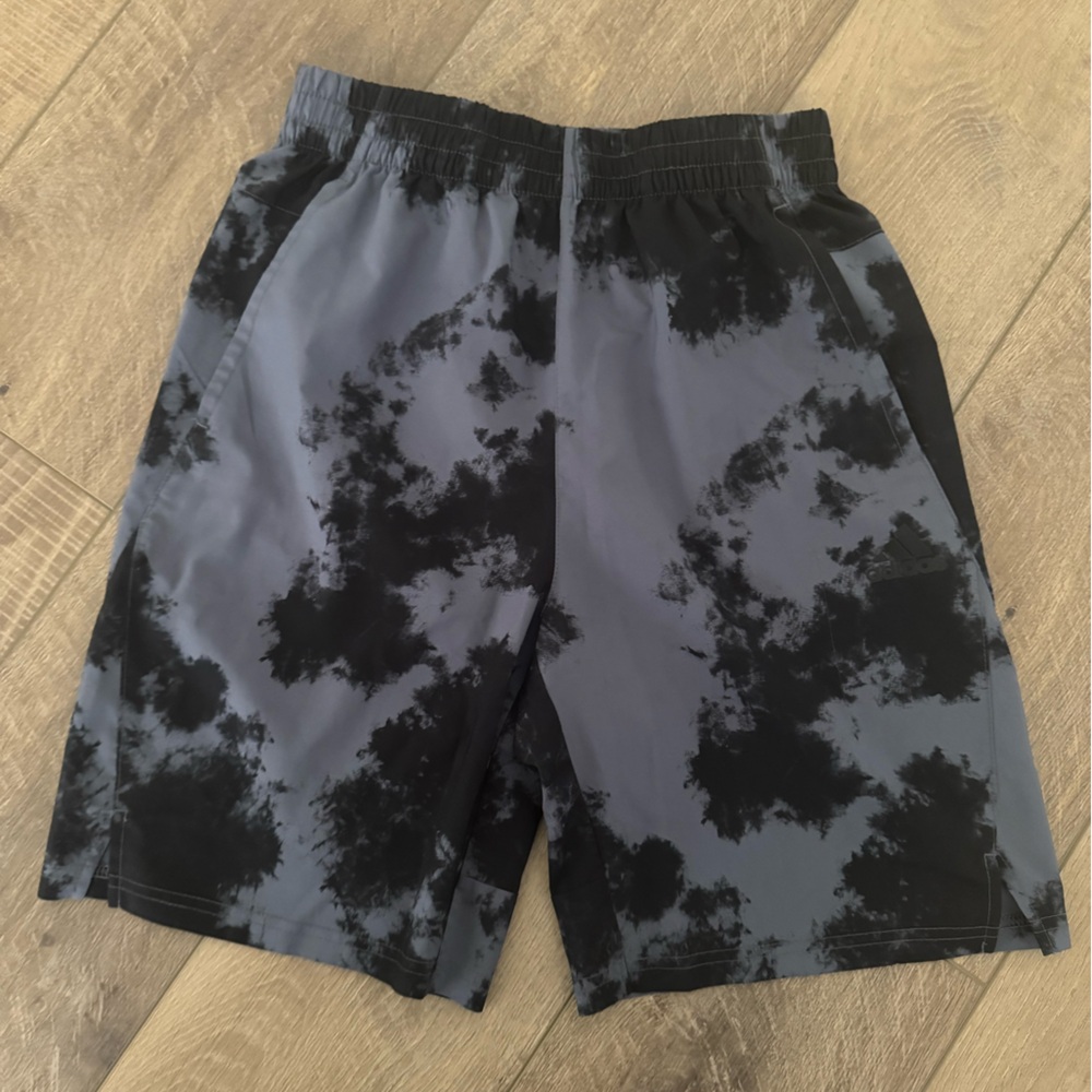 Adidas Charcoal and Black Athletic Shorts